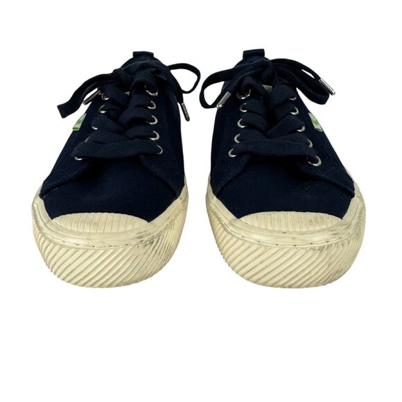 Cariuma OCA Low Navy Blue Canvas Sneaker Women's 7.5 Casual Comfortable - Picture 3 of 12